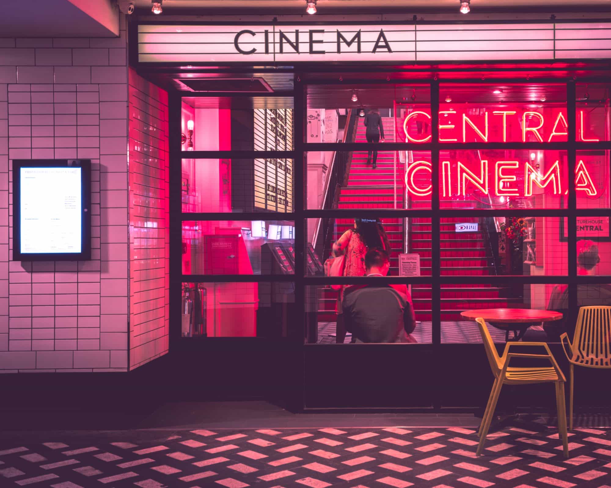 Photo of a movie theatre from Unsplash