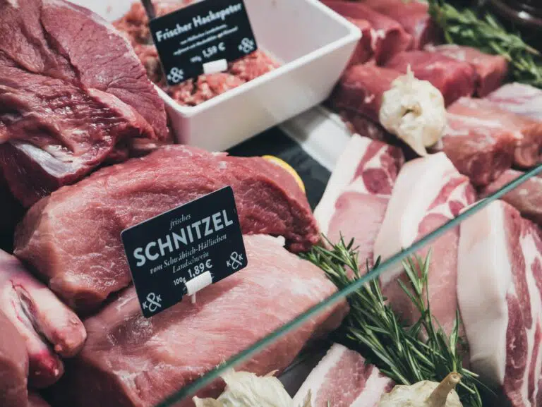 Meat in a butcher's shop