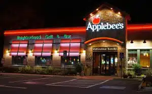 Applebees restaurant at night