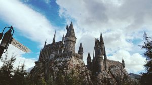 Hogwarts school from Harry Potter