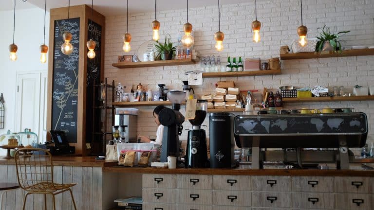 Coffee shop counter