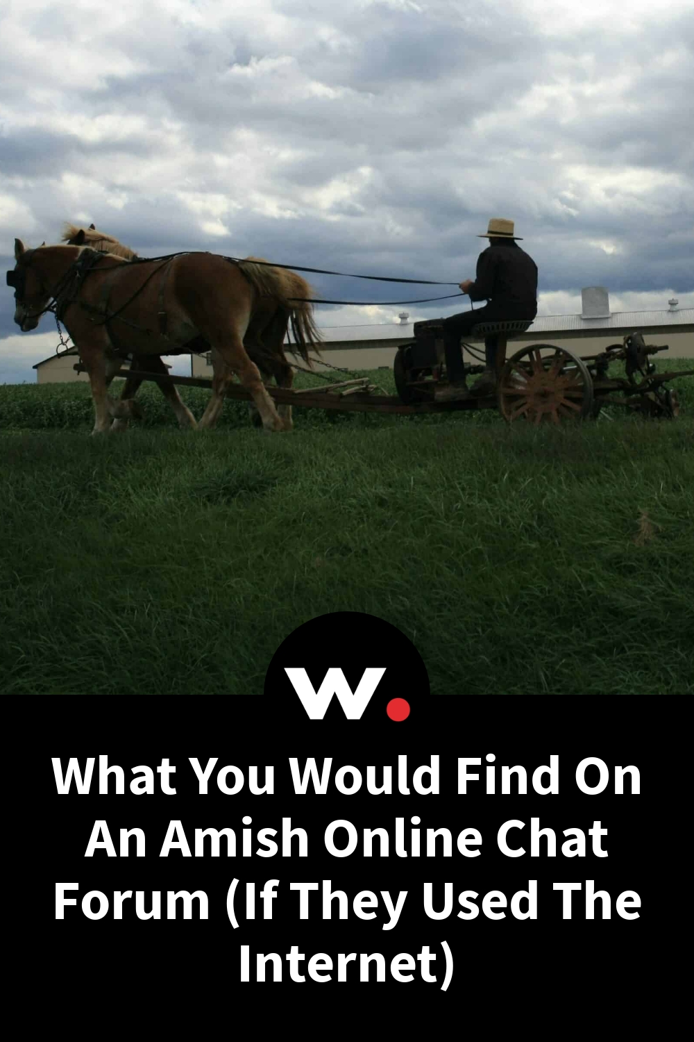 What You Would Find On An Amish Online Chat Forum (If They Used The Internet)