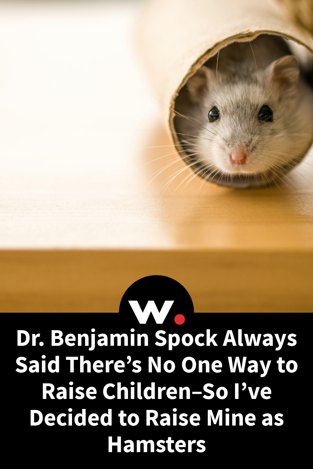 Dr. Benjamin Spock Always Said There’s No One Way to Raise Children–So I’ve Decided to Raise Mine as Hamsters