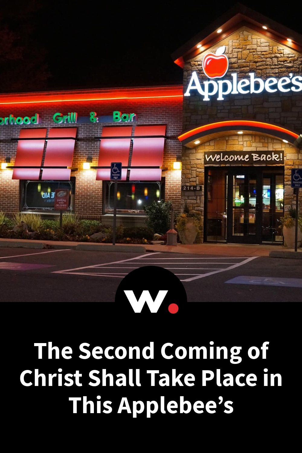 The Second Coming of Christ Shall Take Place in This Applebee’s