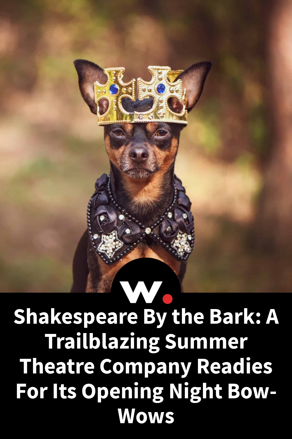 Shakespeare By the Bark: A Trailblazing Summer Theatre Company Readies For Its Opening Night Bow-Wows